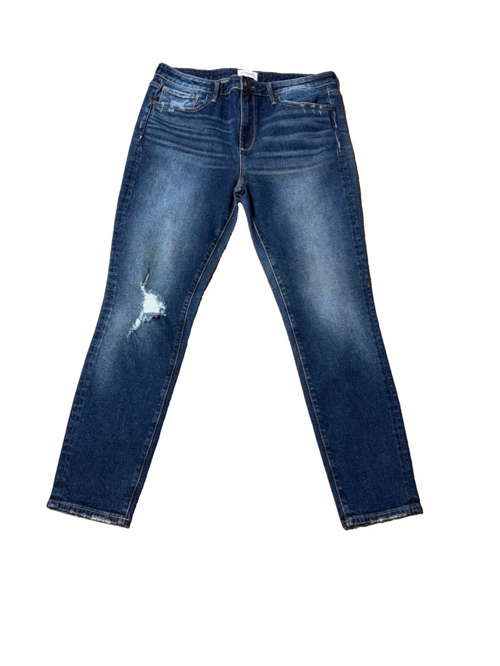 Driftwood Jackie high rise ankle Blue Distressed Wm’s 34x28 Jeans